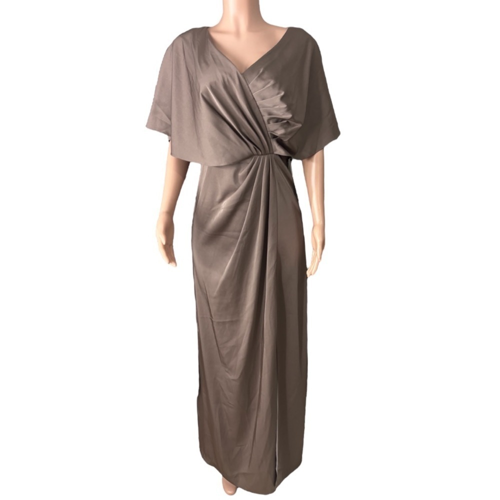 NWT KAY UNGER NEW YORK Women’s Luna Draped Maxi Dress - Picture 4 of 16